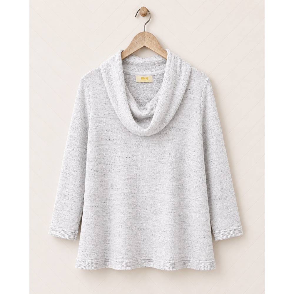 Maeve by Anthropologie Medium Gray Cowl Neck‎ Sweater